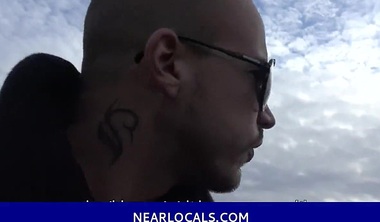 Red-haired girlfriend likes sex for money in front of her boy